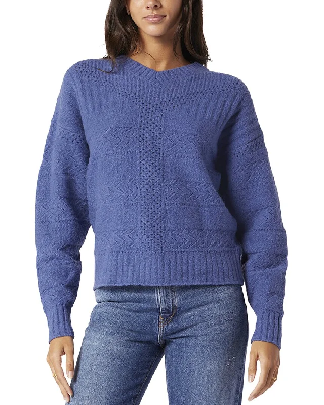 Joie Calvaire Wool-Blend Sweater Knit Fabric Woven Fabric Fleece Fabric