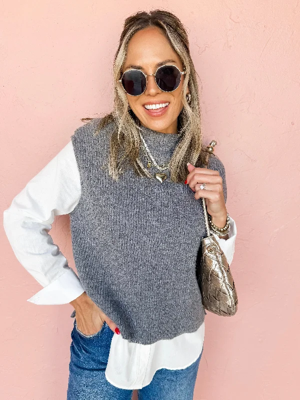 Fresh Ideas Layered Sweater Layered Multi-layer Single Layer