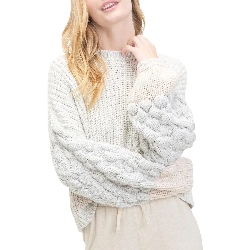 Splendid Womens Margo Wool Blend Knit Crewneck Sweater Satin Blend Silk Blend Wool Blend Splendid Womens Margo Wool Blend Knit Crewneck Sweater Satin Blend Silk Blend Wool Blend