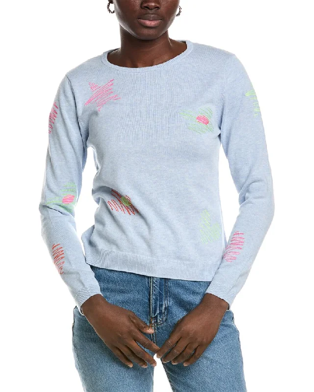 WISPR Sketch Silk-Blend Sweater Nylon Fabric Polyester Fabric Spandex Fabric