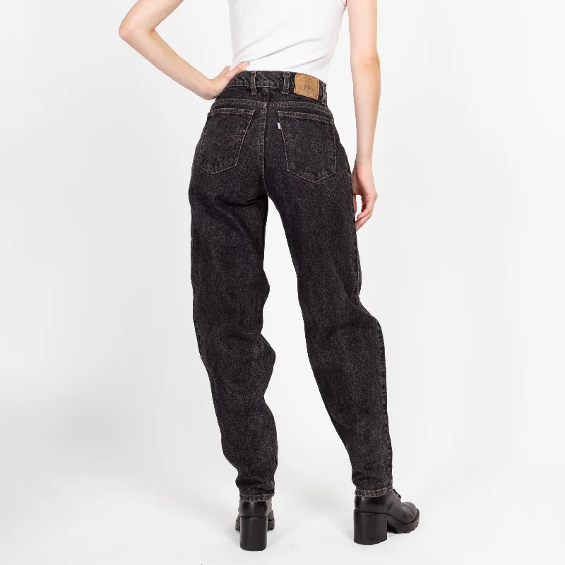 28x32 90s Levi's Silver Tab Black Baggy Fit Barrel Jeans NWT Comfortable Zip-Up Skinny Jeans 28x32 90s Levi's Silver Tab Black Baggy Fit Barrel Jeans NWT Comfortable Zip-Up Skinny Jeans