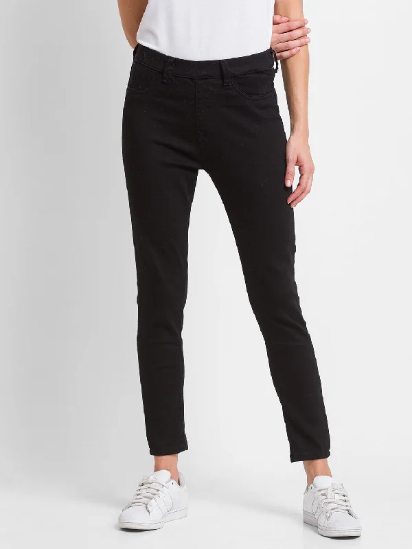Spykar Black Lycra Super Skinny Ankle Length Jeans For Women (Alexa) Casual Loose Fit Jeans Spykar Black Lycra Super Skinny Ankle Length Jeans For Women (Alexa) Casual Loose Fit Jeans