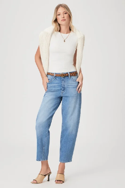 Alexis Covered Button Fly Jeans in Exhibition Distressed Cozy Stretch High-Waist Jeans Alexis Covered Button Fly Jeans in Exhibition Distressed Cozy Stretch High-Waist Jeans
