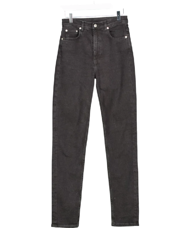 Arket Grey Poppy High Slim Stretch Jeans W32 Classic Blue Denim Jeans