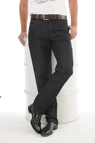 Bob Spears Jeans - Charcoal Denim Stylish Relaxed Fit Skinny Jeans