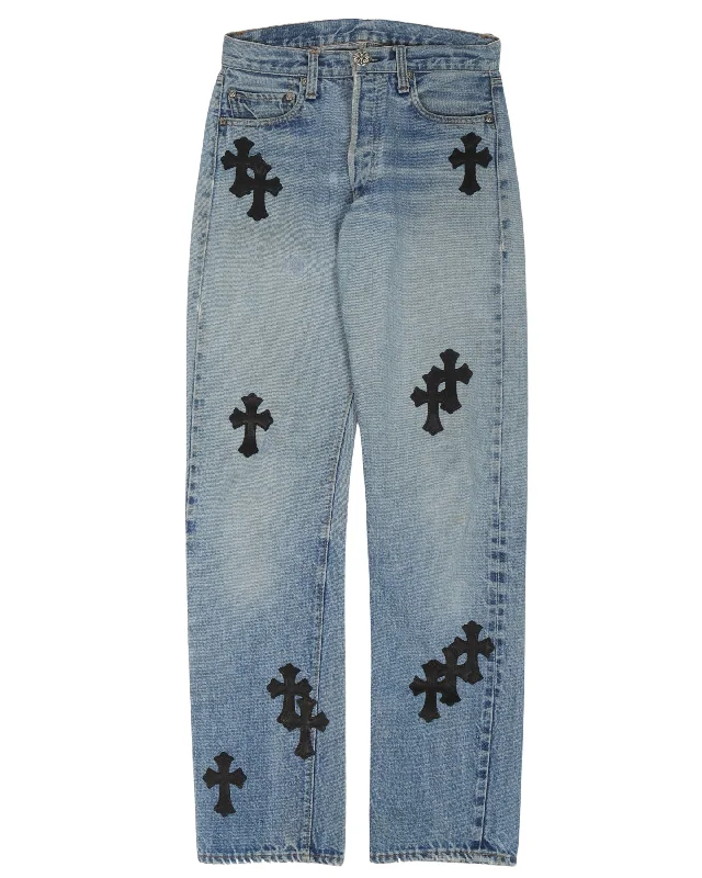 Levi's Cross Patch Jeans Chic Dark-Wash Skinny Jeans