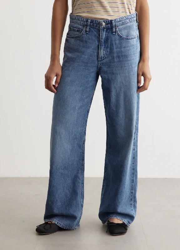Featherweight Logan Jeans Stylish Acid-Wash Jeans