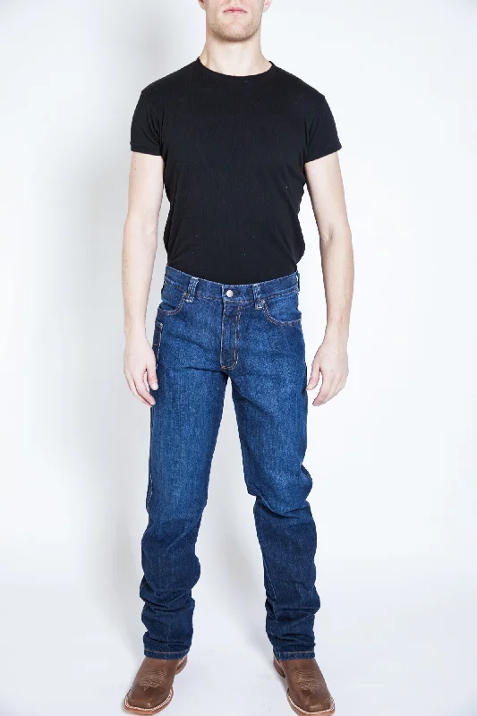 Kimes Ranch Mens Watson Jeans Blue 100% Cotton Hand Sanded Chic Ripped Jeans