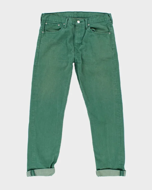 Levi's White Tab Green Jeans - W36 L32 Casual Skinny Fit Jeans