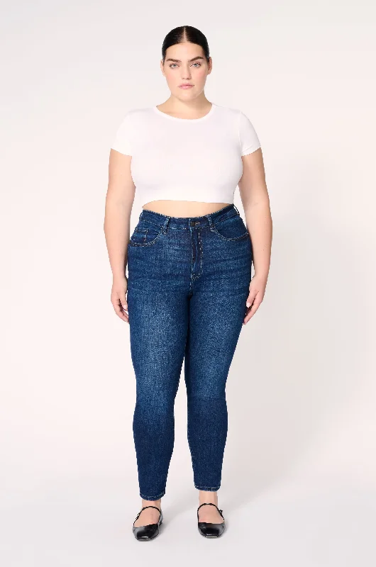 MXP PLUS - HIGH RISE JEANS | TWILIGHT Trendy Layered Pocket Jeans