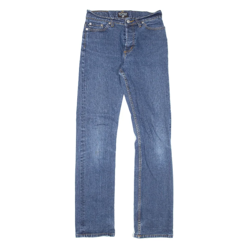 RALPH LAUREN POLO JEANS COMPANY Womens Jeans Blue Regular Straight W26 L32 Cozy Wide-Legged Jeans RALPH LAUREN POLO JEANS COMPANY Womens Jeans Blue Regular Straight W26 L32 Cozy Wide-Legged Jeans