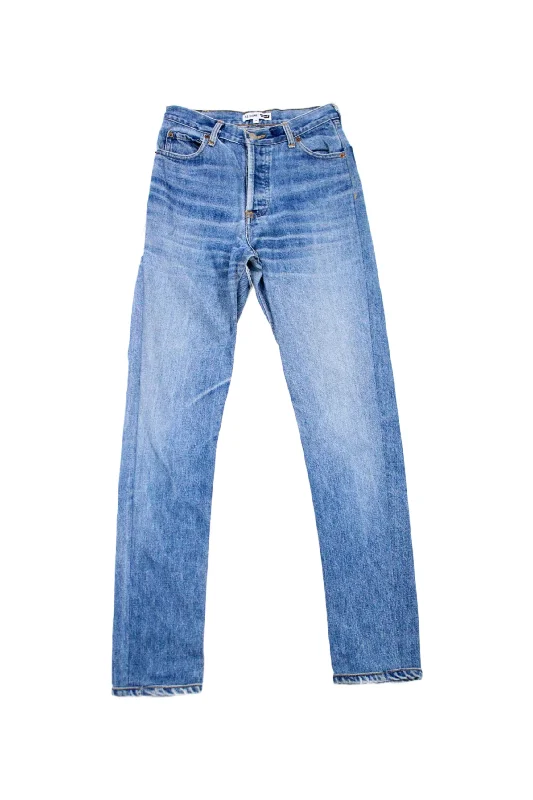 Re/Done x Levi's - High Rise Jeans Trendy Pleated Waist Jeans