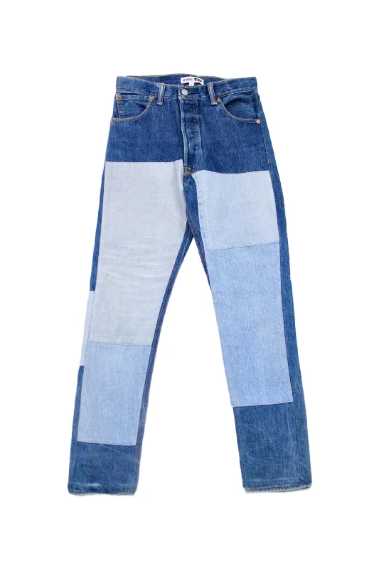 Re/Done x Levi's - Patchwork Jeans Stylish Tapered Fit Jeans
