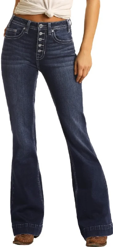 Rock and Roll Cowgirl Jeans High Rise Trouser Fashionable Mom Jeans