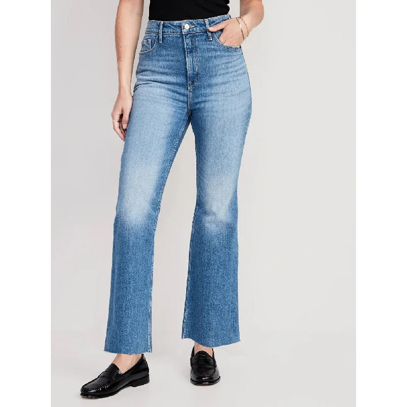 ON High Rise Flare Jeans Stylish High-Waist Skinny Denim