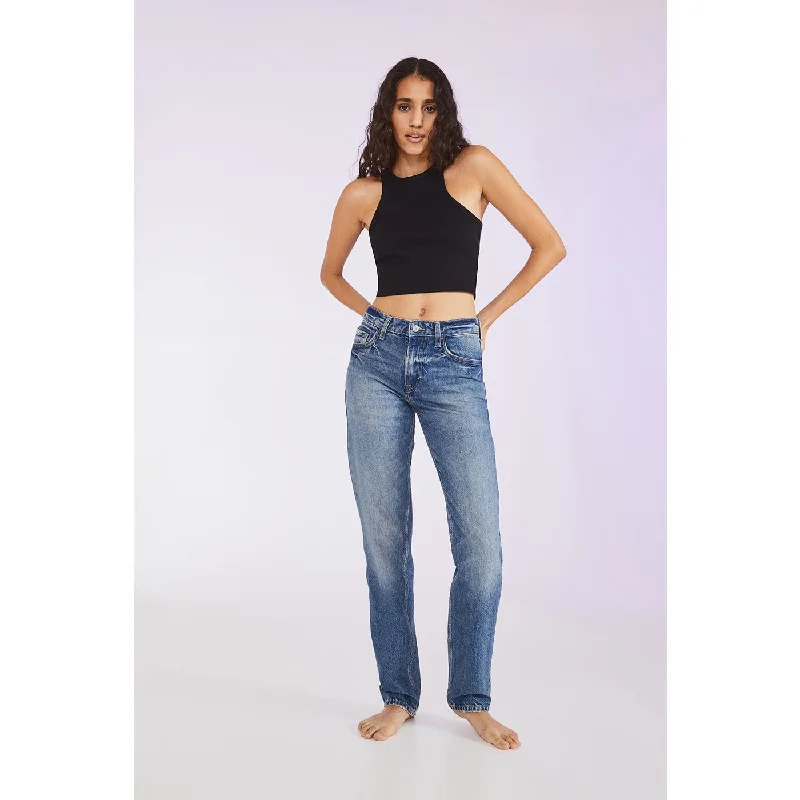 Mom Ultra High Ankle Jeans Stylish Cargo Style Jeans
