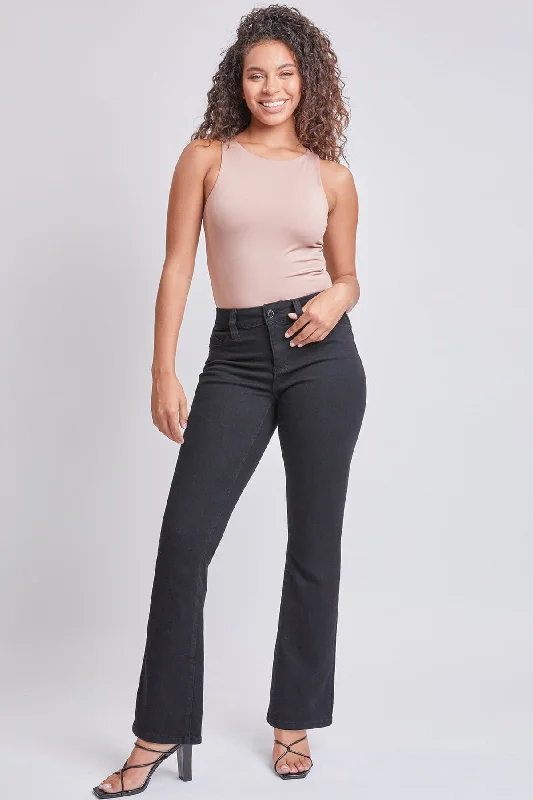 Women’s Sustainable WannaBettaButt Mid Rise Bootcut Jeans Stylish High-Waist Jeans