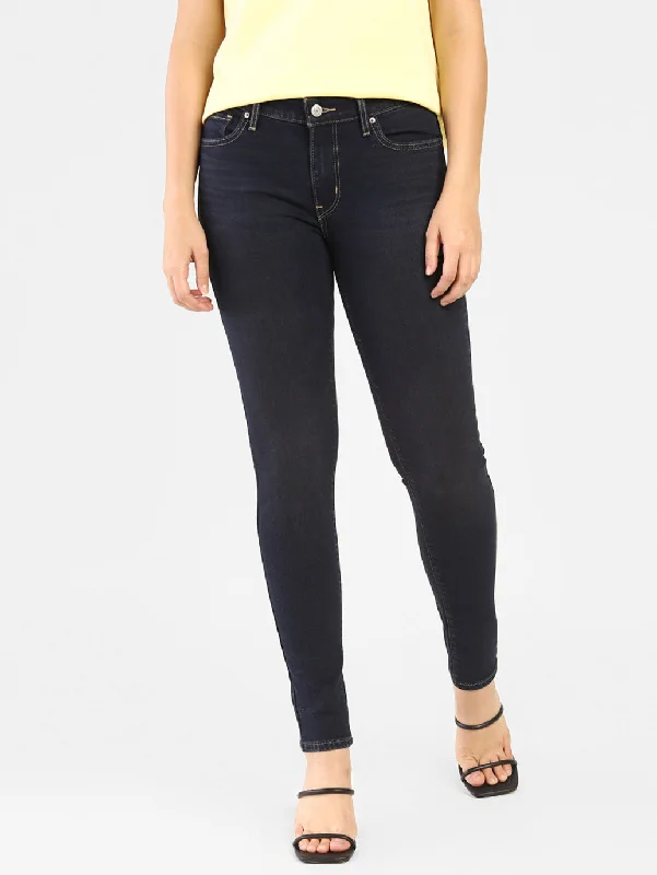 Women's Mid Rise 711 Skinny Fit Jeans Fashionable Slouchy Fit Jeans