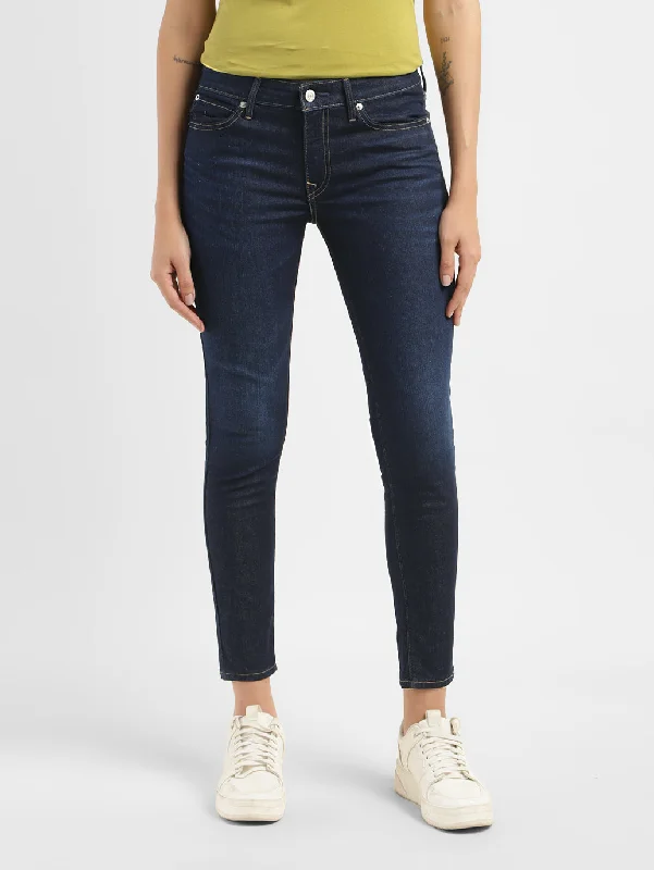 Women's Mid Rise 711 Skinny Fit Jeans Trendy Colored Denim Jeans