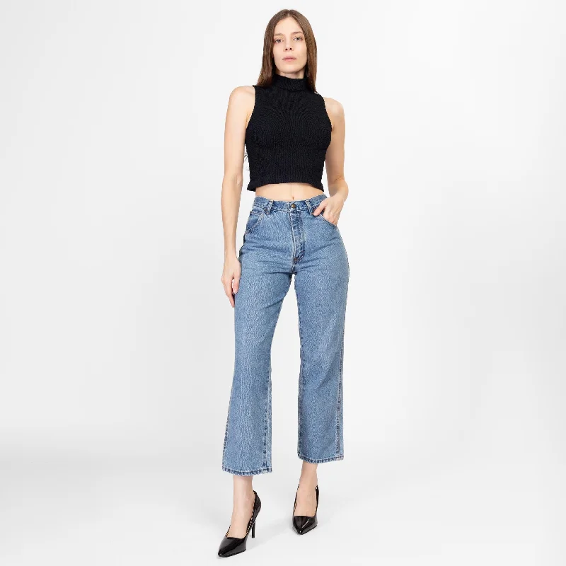 XS 90s Straight Leg Jeans Chic Dark-Wash Skinny Jeans