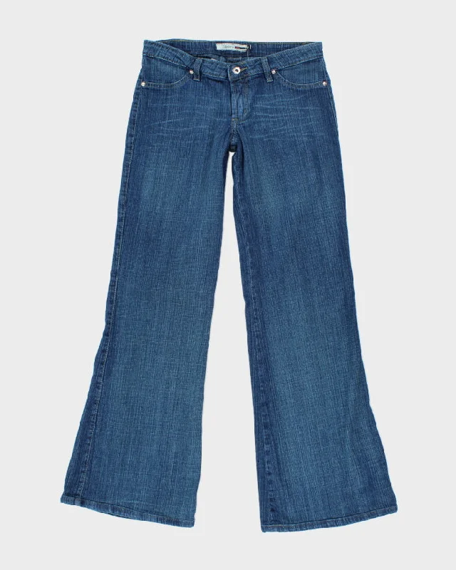 Y2k 00s Loony Low-Waisted Jeans - W30 L30 Trendy Wide-Legged High-Waist Jeans